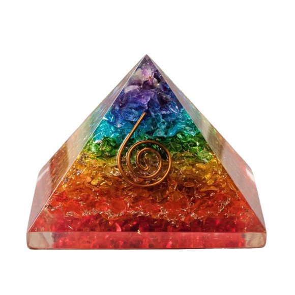 Crystal Orgone Pyramid for Balancing Energies - Protection and Harmony - Picture 1 of 4